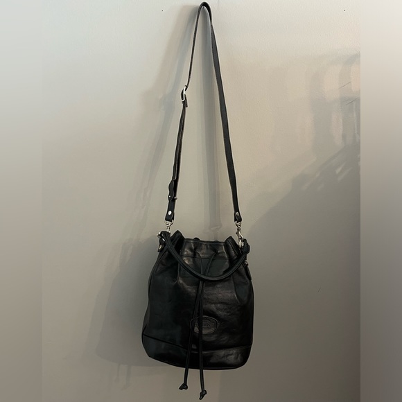ORTON Black Leather Bucket Bag - Picture 4 of 12